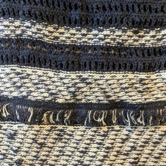 Style & Co Mixed-Knit Fringe-Trim Cardigan Size XS Bin E - Picture 7 of 8